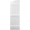 Ekena Millwork Americraft 5-Board (3 Batten) Wood Joined Board-n-Batten Shutters w/Ellipt Top, ARW401BE518X77WHH, PR ARW401BE518X77WHH - alternate 5